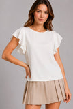 Flutter Sleeve Blouse