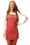 Mod Polka Dot Sleeveless Mini Dress