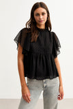 Ruffle Short Sleeve Top