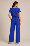 Mesh Insert Wide Leg Jumpsuit