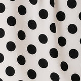 Monochrome Polka Dot Pleated Sleeveless Top