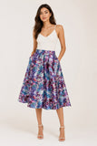 Floral Print Midi Skirt