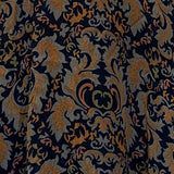 Orange & Ochre Tapestry Print Fit-and-Flare Mini Dress