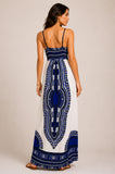 Border Print Maxi Dress