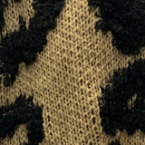 Camel & Black Textured Animal Print Longline Cardigan
