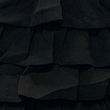 Black Tiered Ruffle Chiffon Mini Dress