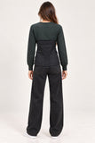 Dark Grey Embellished V-Neck Knit Jumper