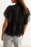 Ruffle Short Sleeve Top