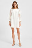 Mini Tunic Dress with Sheer Sleeves