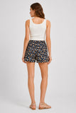 Floral Print Drawstring Shorts