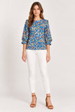 Floral Puff Sleeve Blouse