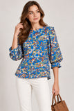 Floral Puff Sleeve Blouse