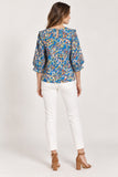 Floral Puff Sleeve Blouse