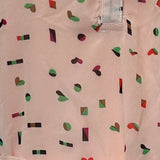 Confetti Print Frill Sleeve Mini Dress