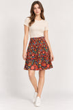 Ornate Paisley A-Line Skirt