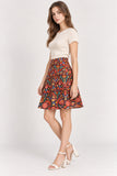 Ornate Paisley A-Line Skirt