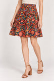 Ornate Paisley A-Line Skirt