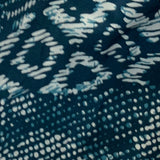 Teal Snakeskin Print Asymmetric Zip Mini Dress