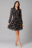 Printed Chiffon Shirt Dress