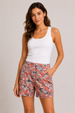 Floral High Waisted Shorts