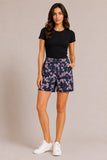 Floral Plaid High Waisted Shorts