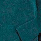 Cutie Teal 3/4 Sleeve Fitted Blazer