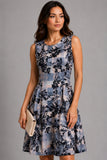Floral Plaid A-Line Dress