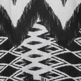 Geometric Print Kimono With Fringe Hem