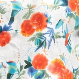 Floral Print Cropped Short Sleeve Top