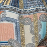 Printed Cold Shoulder Tie-Strap Top