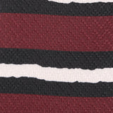 Striped Faux Wrap Mini Dress with Belt