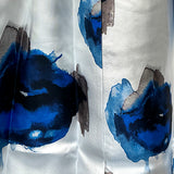 Floral Print Sheen Midi Skirt