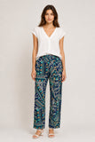 Geometric Printed Wide Leg Trousers