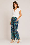 Geometric Printed Wide Leg Trousers