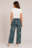 Geometric Printed Wide Leg Trousers
