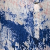 Abstract Print Tie-Sleeve Blouse