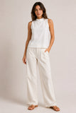 High Neck Zip Back Tank Top
