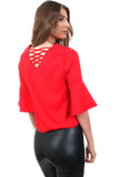Classic Bell-Sleeve Blouse