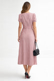 Short Sleeve Maxi Dress in Polka Dots