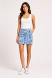 Acid Wash Denim Mini Skirt