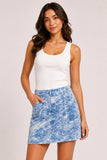 Acid Wash Denim Mini Skirt