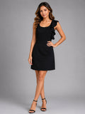 Ruffle Open Back Mini Dress