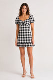 Gingham Sweetheart Mini Dress