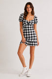 Gingham Sweetheart Mini Dress