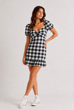Gingham Sweetheart Mini Dress