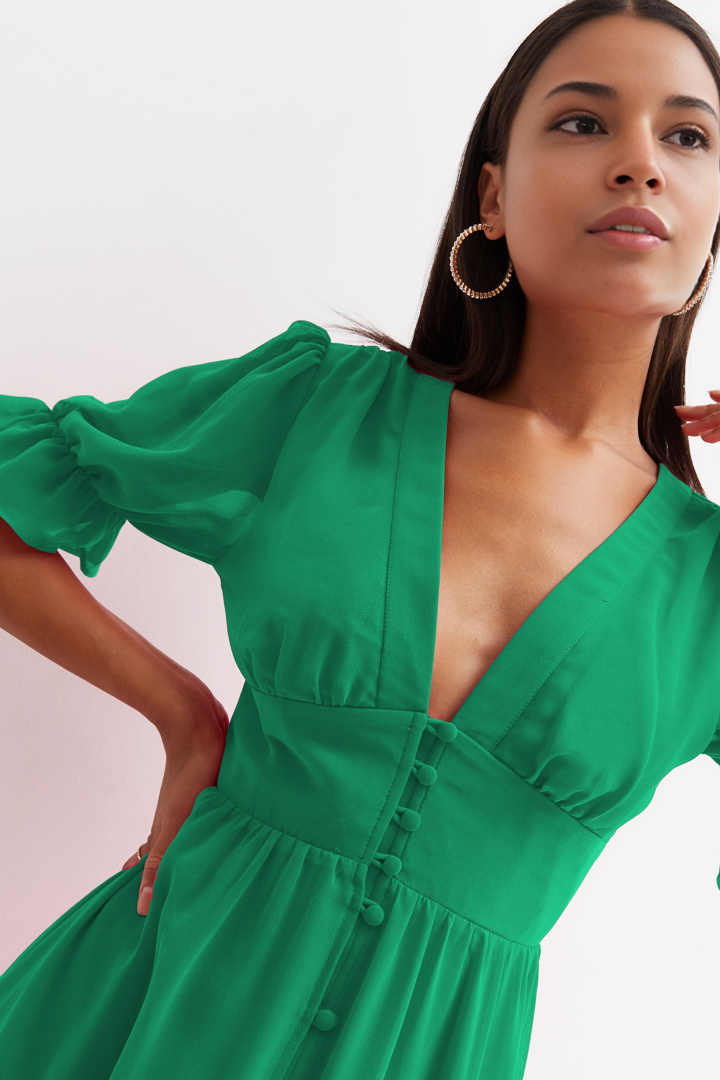 Low cut top tshirt dress