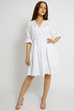 Breezy White Broderie Anglaise Dress