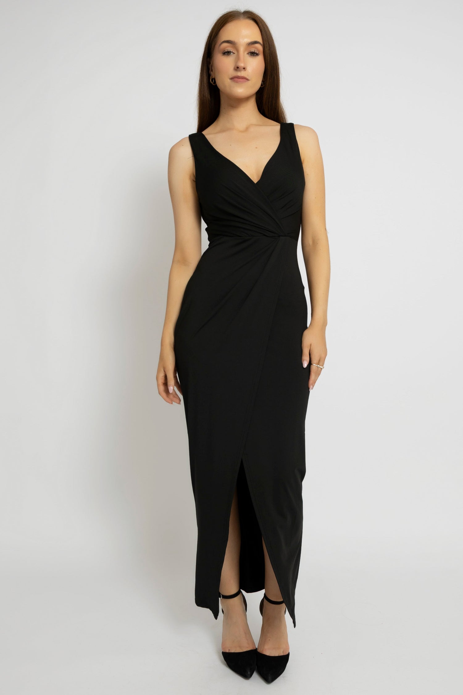 V Neck Front Slit Maxi Top Mozision Halter Deep V Neck Backless Maxi Dress For Women V Neck Front Slit Maxi Top Mozision Halter Deep V Neck Backless Maxi Dress For Women