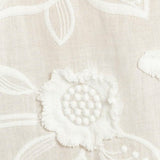 Textured Floral Detail Sheer Blouse