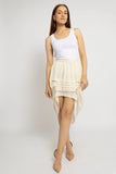 Stylish Pleated Tiered Look Skirt